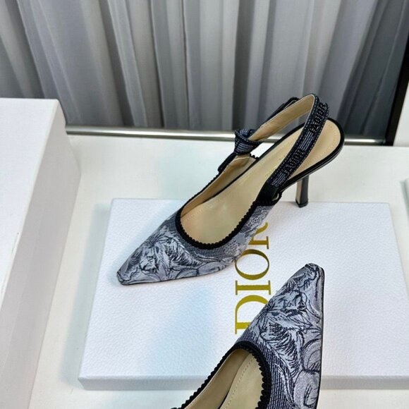 Dior Floral Heels – Elegant Designer Statement Shoes - Picture 2 of 7